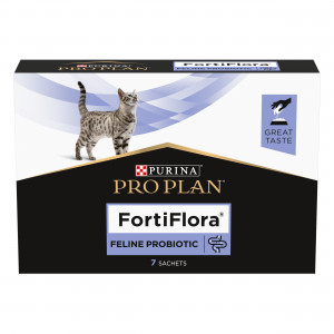 PRO PLAN FortiFlora ar probiotiku piedeva kaķiem 7x1g x5gb + dāvanā